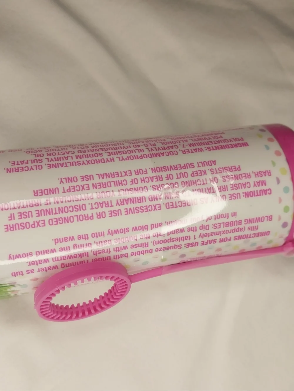 Peeps Pink Bunny Strawberry Scented Bath Bubbles With Wand
